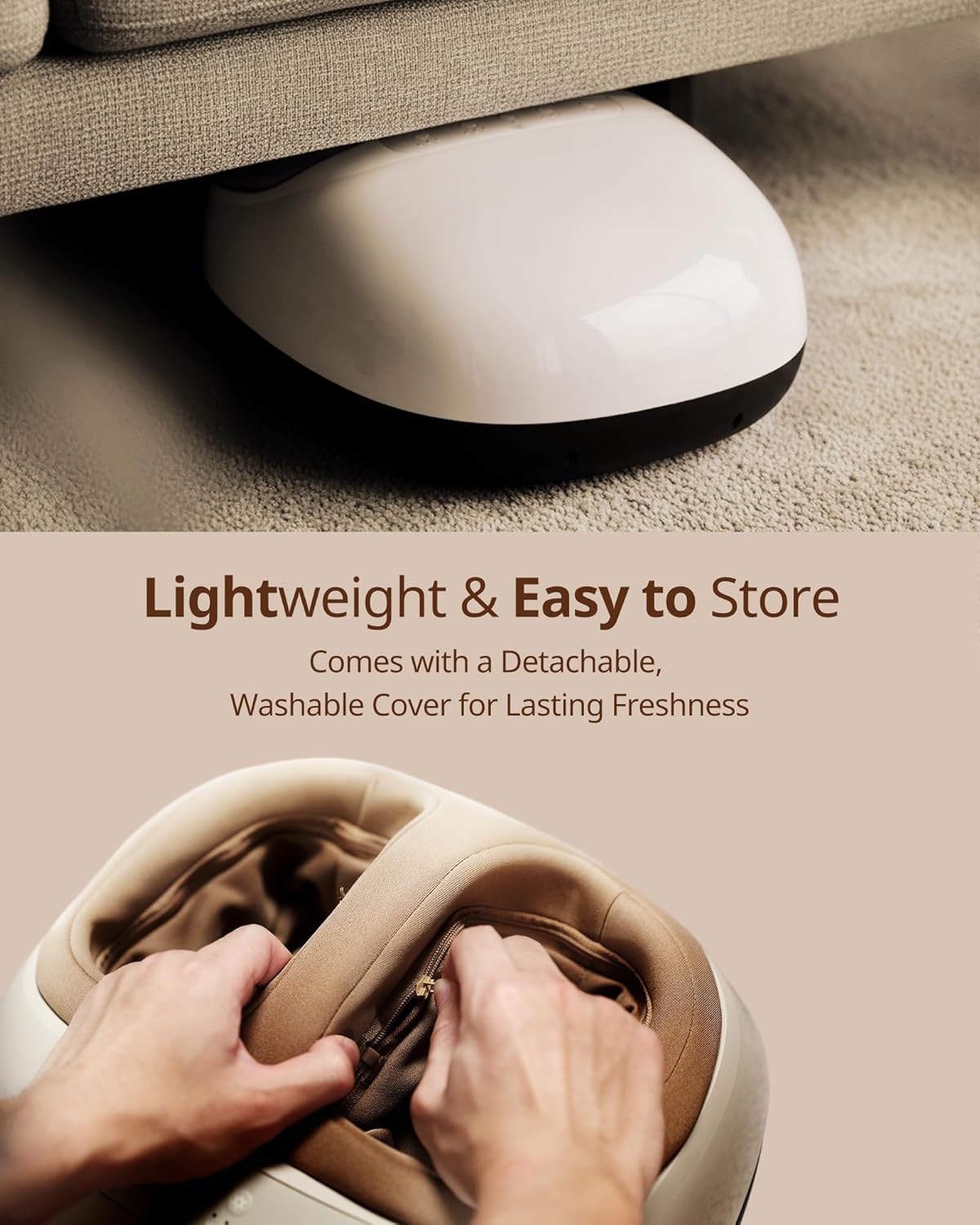 Shiatsu Foot Massager Machine with 3-Level Heat, Deep Kneading Therapy, Air Compression, Auto-off Timer, Remote Control, for Plantar Fasciitis, Neuropathy, Pain Relief, for Men Women Size up to 13